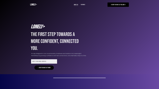 Screenshot of thelonelyapp.com