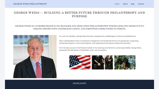 Thumbnail of georgeweissphilanthropy.com