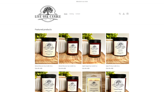 Thumbnail of liveoakcandles.com