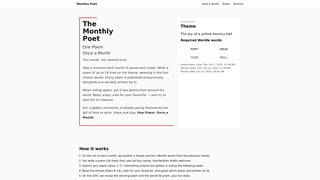 Thumbnail of monthlypoet.com