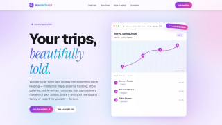 Screenshot of wanderscript.app