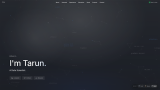 Screenshot of tarunsridhara.com