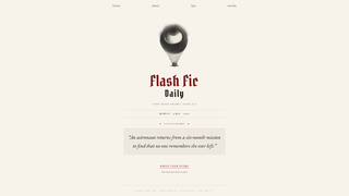 Screenshot of flashficdaily.com