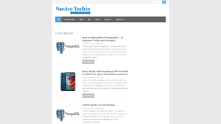 Thumbnail of novicetechie.com
