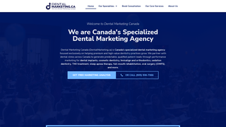 Screenshot of dentalmarketing.ca