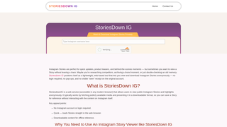 Thumbnail of storiesdownig.com