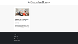 Thumbnail of lookwhatmomfoundgiveaways.com