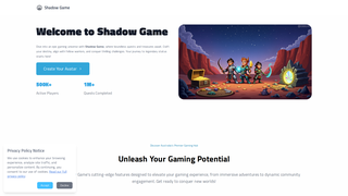 Thumbnail of shadowgamespace.com