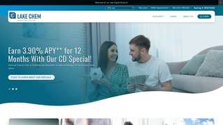 Screenshot of lakechemfcu.net