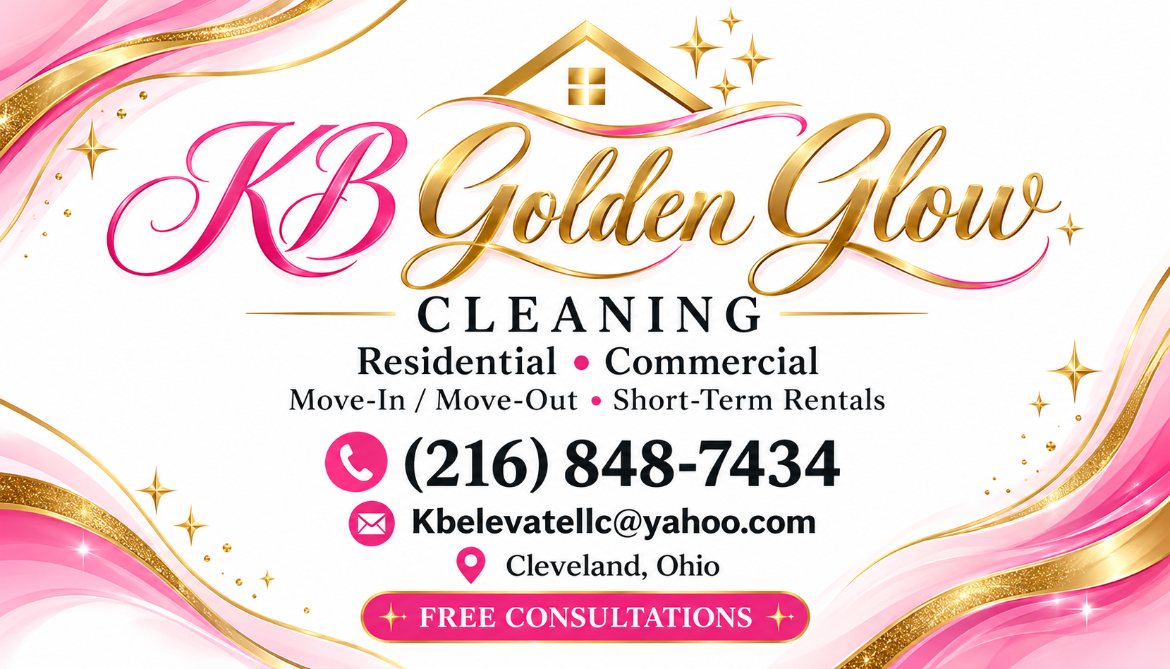 kbgoldenglowcleaning.com screenshot 1