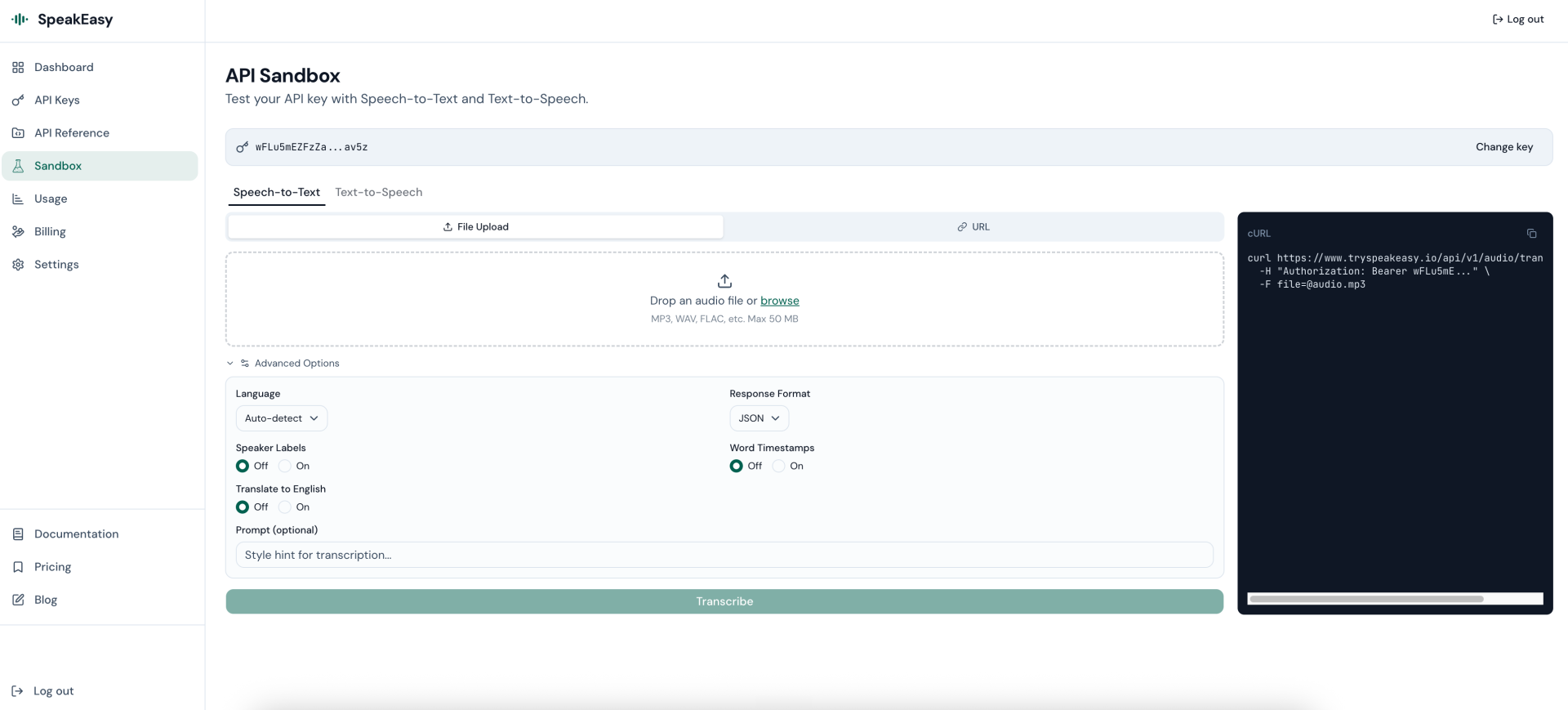 tryspeakeasy.io screenshot 4