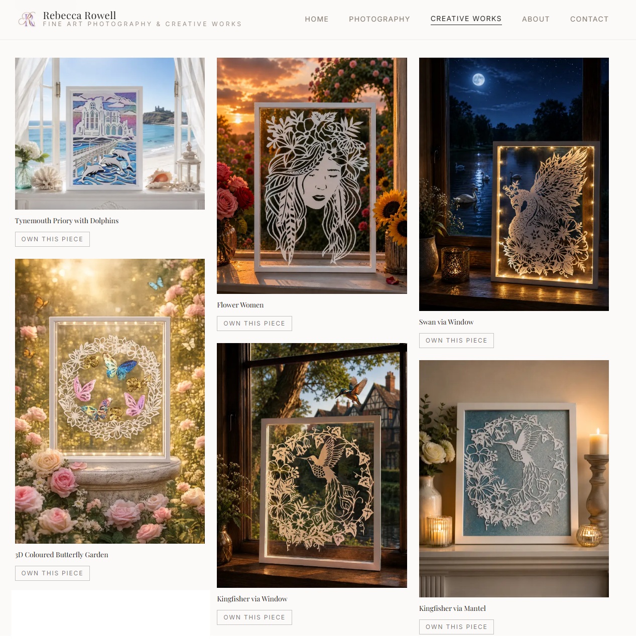 rebeccarowellfineartstudio.com screenshot 5