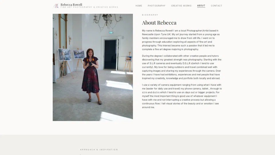 rebeccarowellfineartstudio.com screenshot 2